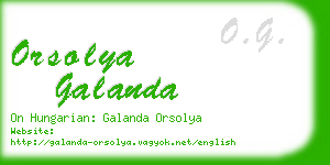 orsolya galanda business card